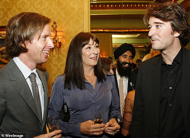 Actress Anjelica Huston (pictured with Wes Anderson) attended La Grenouille for a Louis Vuitton celebration in 2007