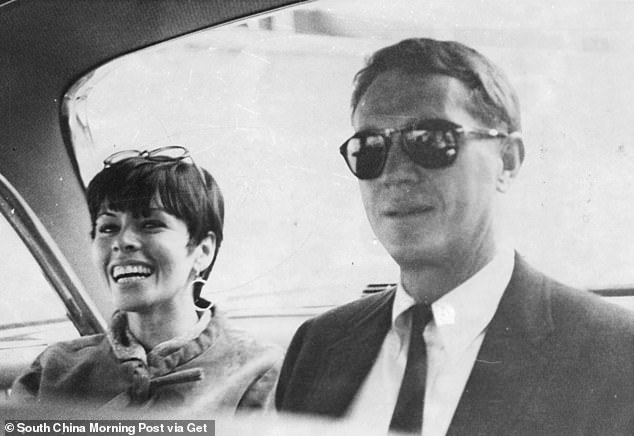 The couple also had a daughter, Terry Leslie McQueen, who died in 1998 at the age of 38. Adams and McQueen married in 1956 and divorced in 1971; pictured here in 1966.