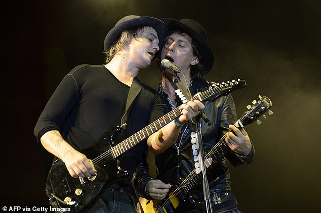 However, many fans were quick to share their disappointment that the band will not be visiting Adelaide, Western Australia or New Zealand (pictured: Pete and Carl Barat in 2015)