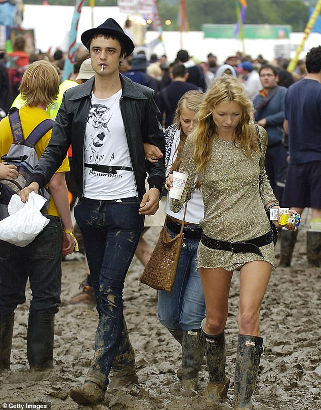 In his 2000s heyday, Pete garnered national attention when he dated supermodel Kate Moss (both photographed in 2005).