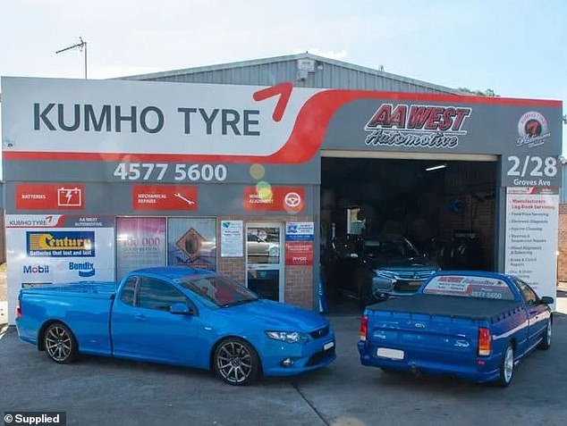 Mr Nightingale loves his workplace and his apprenticeship, but his only reason for thinking about leaving is the money. He has heard of other apprentices leaving their trade for the same reason (pictured, the apprentice's workplace at AA West Automotive in Mulgrave, New South Wales).