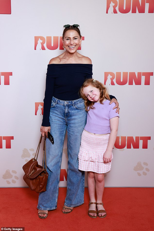 Elsewhere at the premiere, Real Housewives of Sydney star Sally Obermeder looked as stylish as ever as she stepped out with her seven-year-old daughter Elyssa.