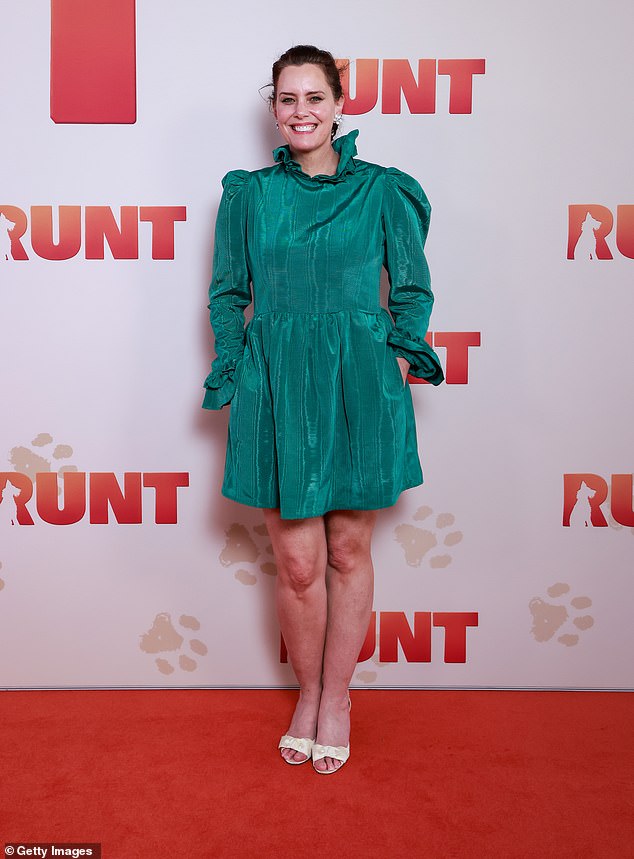 Ione Skye was also on the guest list and the actress looked chic in an iridescent green mini dress with puffed sleeves.