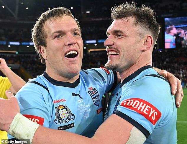 Maguire's appointment of Jake Trbojevic (left) as NSW Blues captain proved to be a masterstroke