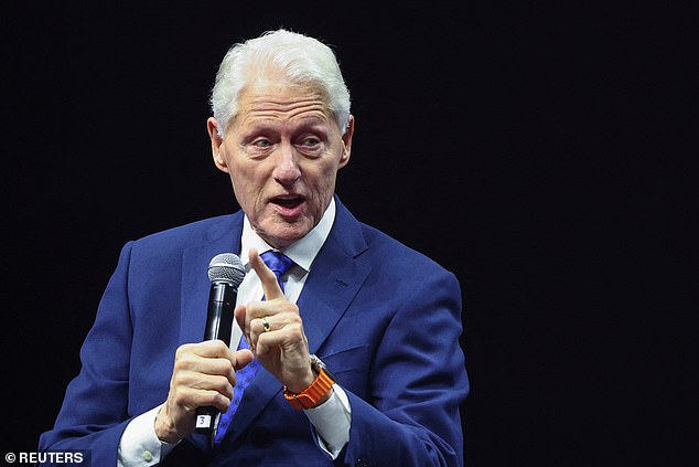 The 31-year-old's announcement video included a clip of former US President Bill Clinton.