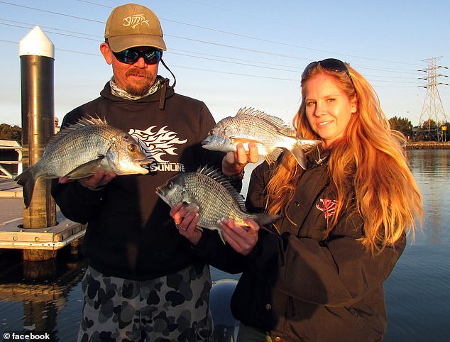 Ms Young's partner Todd sadly passed away earlier this year, they both love fishing.