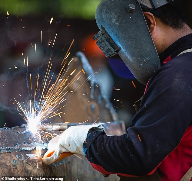 An oxyacetylene torch can reach temperatures of 2000°C and Mr Ziday needed medical attention and was left with permanent scarring (file photo)