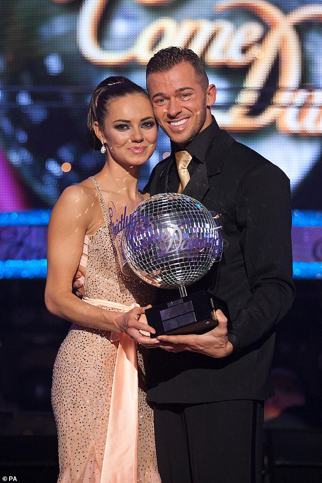 That's right, it's... Kara Tointon! She won Strictly in 2010 and lifted the Glitterball trophy alongside professional dancer Artem Chigvintsev.