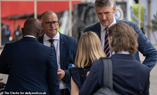 'Langers', as he is known to his friends, became a police officer in the early 1990s and retired in 2022 (pictured in Nigeria as part of the Sussexes' entourage in May).