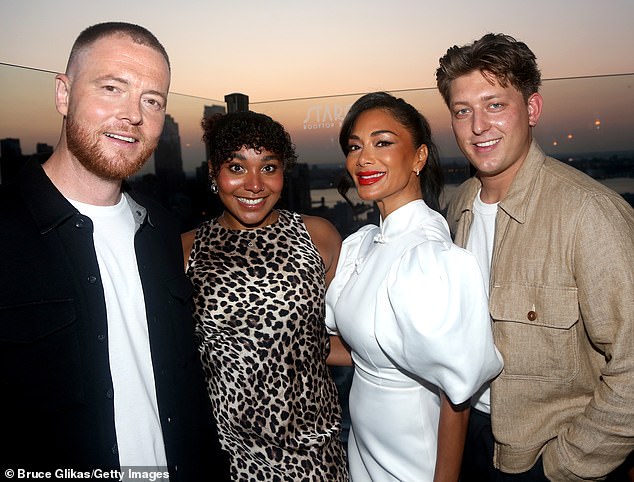 Joined by fellow London cast members Grace Hodgett-Young and David Thaxton, the four looked in high spirits as they prepared for their Broadway debut.