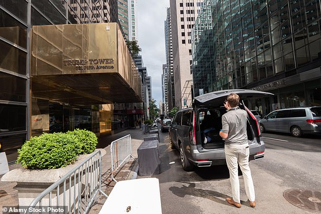 Eric Trump was photographed getting into a Cadillac Escalade on June 14, 2023