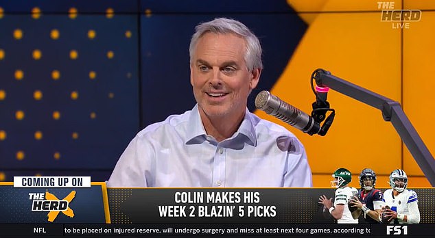 Fox Sports host Colin Cowherd felt guilty about the fraudulent post and commented on it on his show.