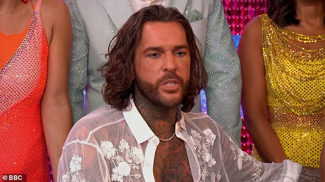 Elsewhere, Pete Wicks (pictured) also poked fun at Jamie when he said: 