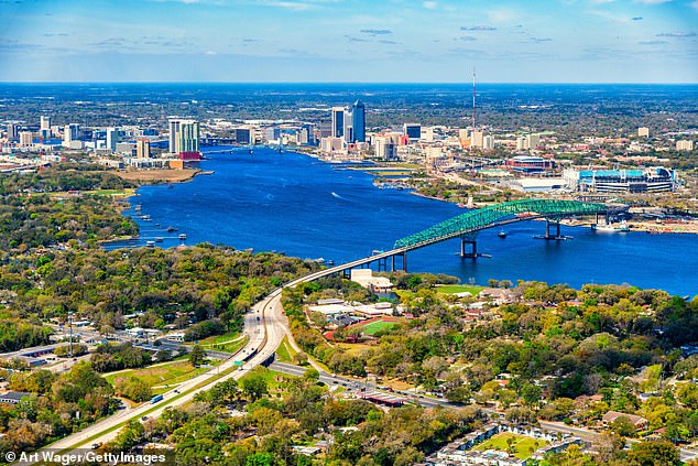 Pictured: Jacksonville, Florida, which ranks fifth on Realtor's list