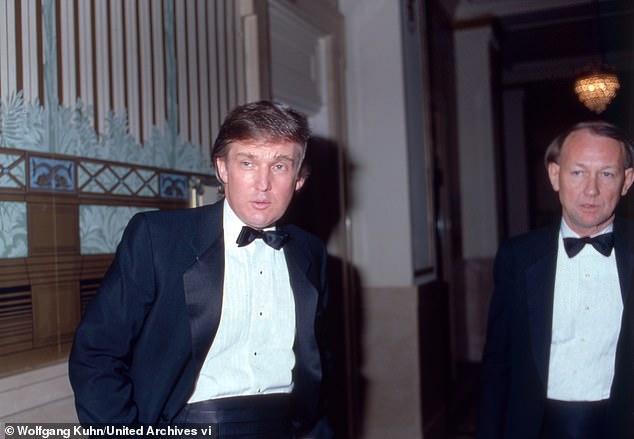 During his early career, Trump (pictured in 1981) was shackled by debt, but boasted in his reintroduction on The Apprentice that 