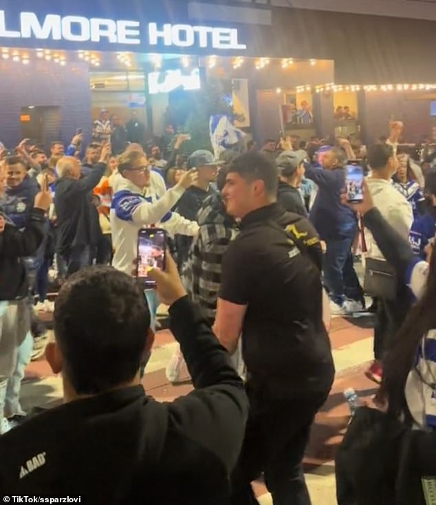 Bulldogs fans have been taking to the streets of Belmore to celebrate.