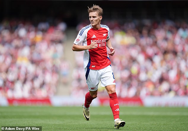 The expected absence of captain Martin Odegaard could seriously affect Arsenal