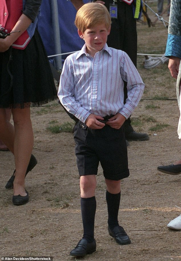 Prince Harry at age five at Cirque Du Soleil, August 1990