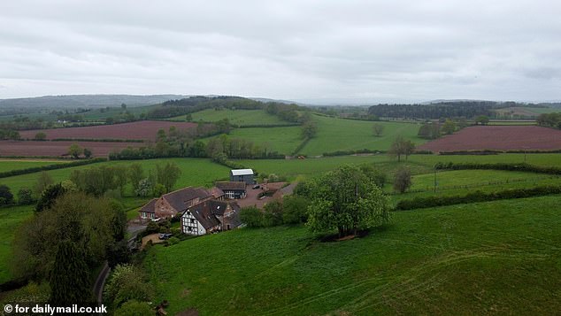 Kevin's latest project shows the presenter's penchant for preserving the natural character of a property, especially if it has a rich history. Pictured here is a general view of his new home