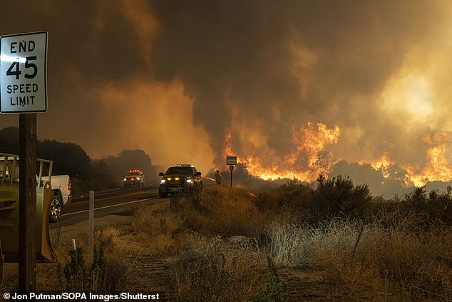 Cooler weather on Thursday helped firefighters contain the seemingly out-of-control blazes.