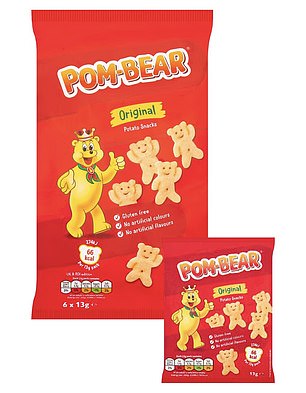 Pom Bear Original Crisps are also low in calories – a 13g bag contains just 66 calories.