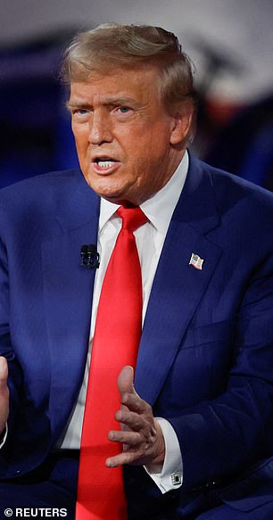 Former President Donald Trump in Harrisburg, Pennsylvania