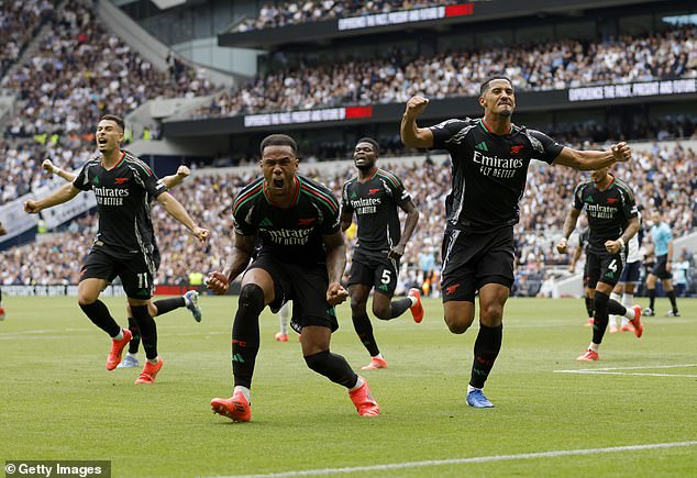 Gabriel's header ensured Arsenal secured their third consecutive away win against their local rivals