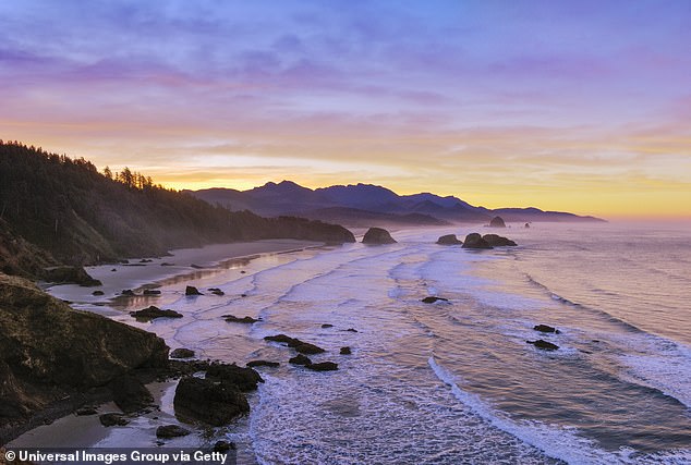 Rounding out the top 5 is Oregon's brooding and magnificent Crescent Beach, part of the iconic Cannon Beach area (pictured: view of Crescent Beach, Cannon Beach)