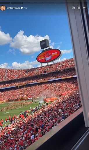 Brittany Mahomes shows off her sights at Arrowhead