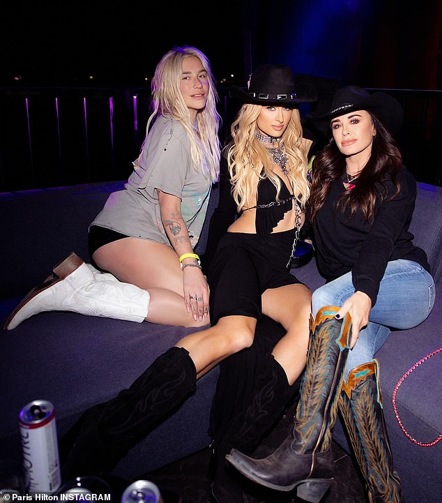 Kesha also joined Richards to hang out with her niece, Paris Hilton, at Neon Carnival in late April.