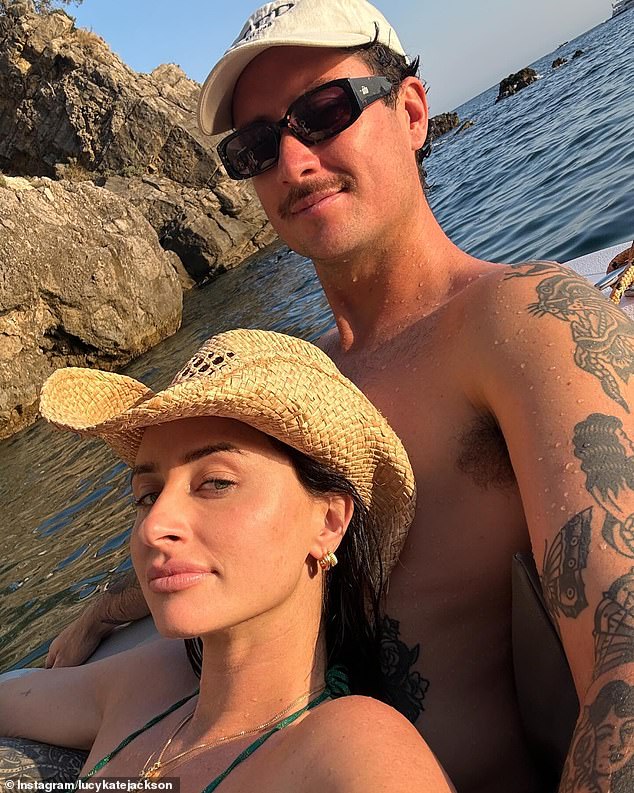 The couple are believed to have been dating since April 2024 and recently returned to Australia after spending a holiday together in Europe. Pictured: Lucy Jackson and her ex Sam