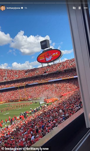 Brittany Mahomes shows off her sights at Arrowhead