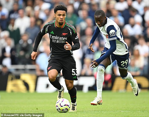 Teenage sensation Ethan Nwaneri (pictured) looked comfortable in Arsenal's midfield