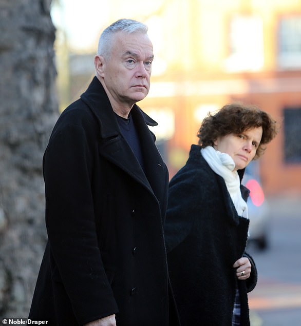 Huw Edwards pictured with his wife Vicky Find in South London in 2018. She has since split from the former presenter in the wake of his recent scandals.