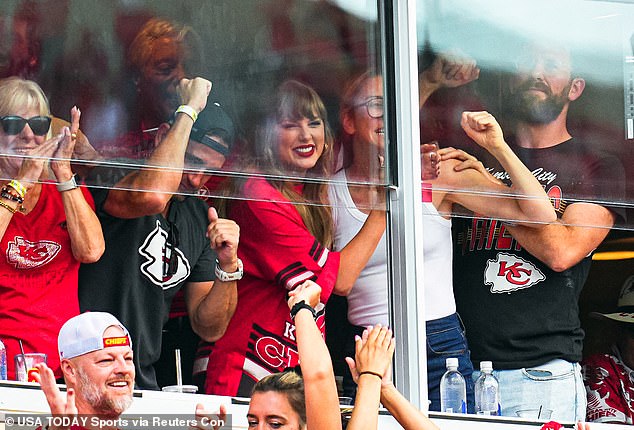 While supporting her boyfriend, an army of Swifties celebrated her and soon the song 