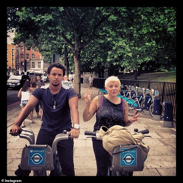 Connor and Bella are pictured in London, where Bella lives with her husband.