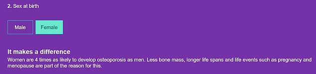 Women are four times more likely to develop osteoporosis than men, the authors of the questionnaire warn. Lower bone mass, longer life expectancy and life events such as pregnancy and menopause are some of the reasons for this situation.