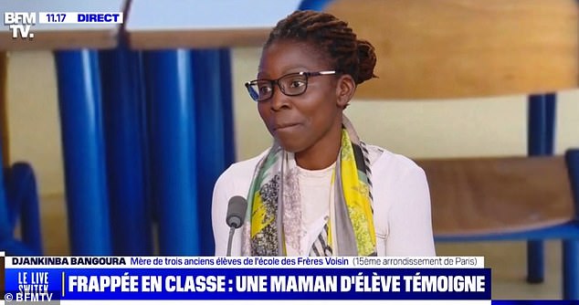 Djankinba Bangoura told BFMTV that his son, now 16, was slapped by the same teacher in 2012.