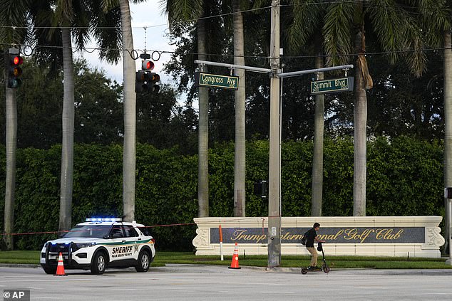 A charging document states it was located near the tree line on Trump's golf course for nearly 12 years.