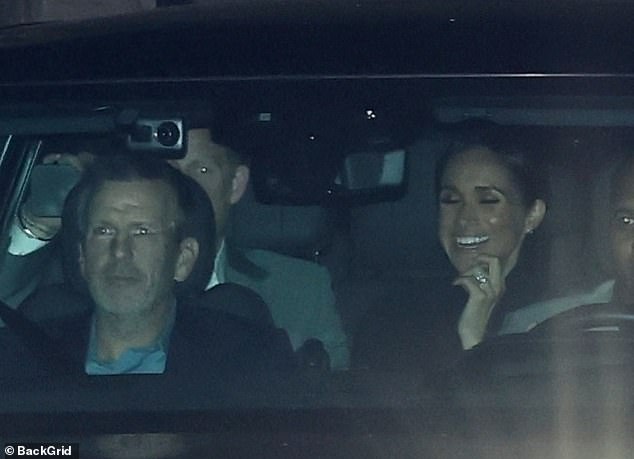 Prince Harry and Meghan Markle were all smiles as they attended their longtime friend Tyler Perry's star-studded birthday party on Saturday night.