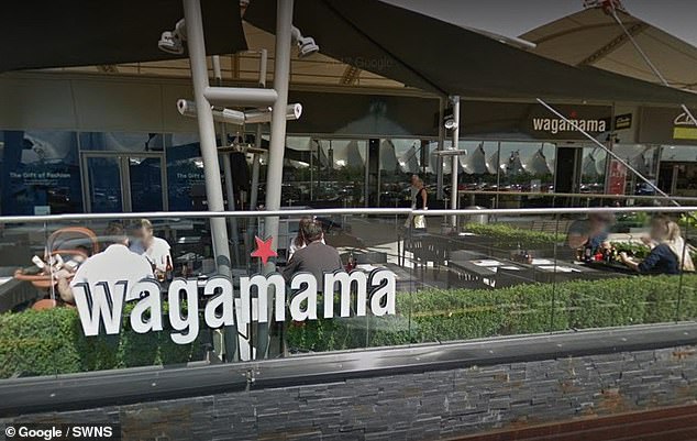 Wagamama restaurant in Ashford, where McDonagh left without paying the bill. McDonagh refused to pay, claiming there was a hair in his food.