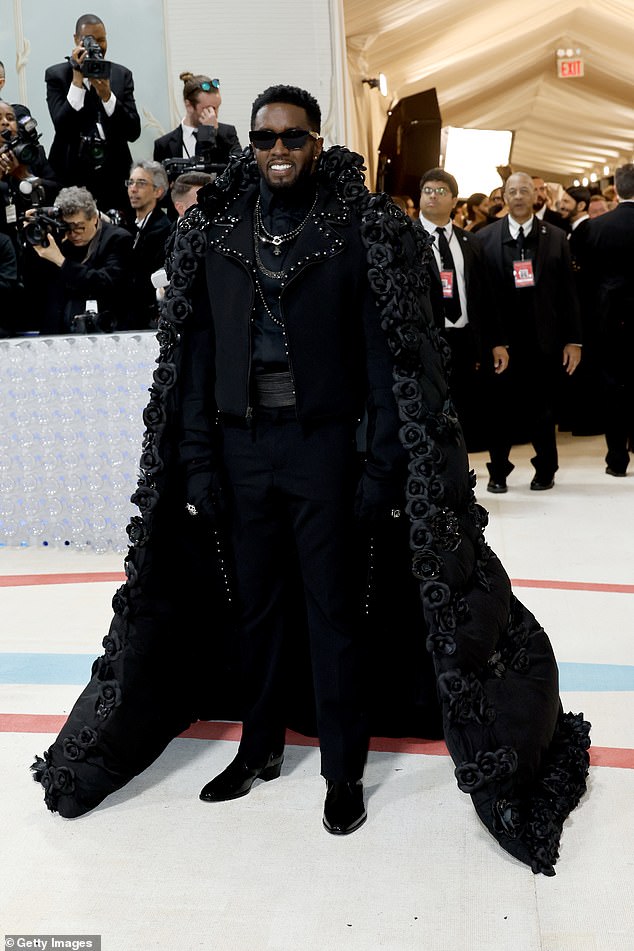 Combs photographed at the Met Gala in May 2023 in New York