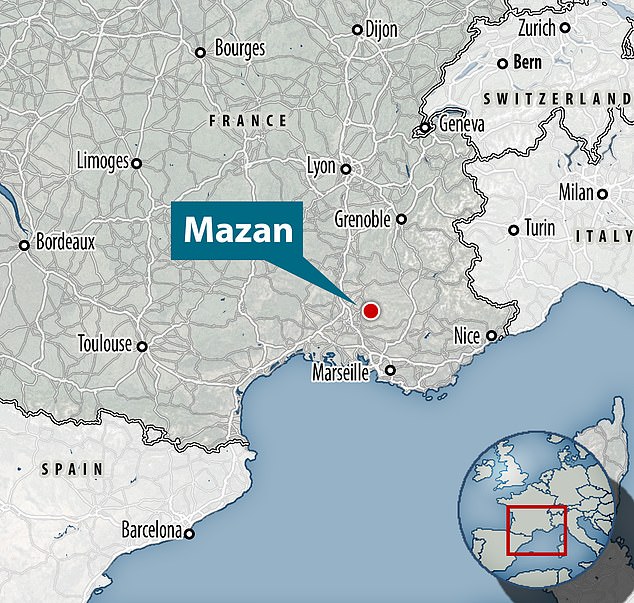 The assault took place in the southern French town of Mazan and was only discovered after the man was caught pulling down women's skirts in a local supermarket, prompting officers to search his home.