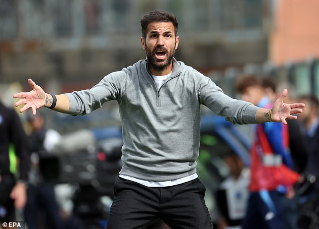 Fabregas is the coach of Serie A side Como, who are in the relegation zone after being promoted.