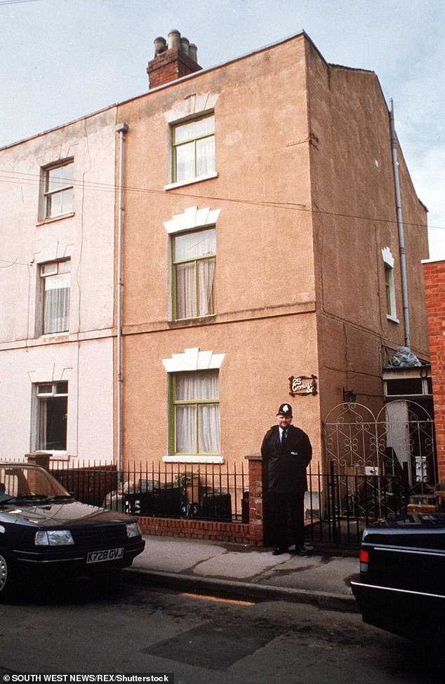 25 Cromwell Street in Gloucester, where the family lived and carried out their crimes.