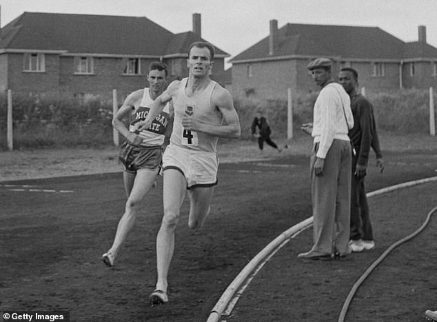 Before taking up roles as director of the Australian Institute of Sport, Gosper (pictured centre at the 1958 Empire Games) was a top-class runner.