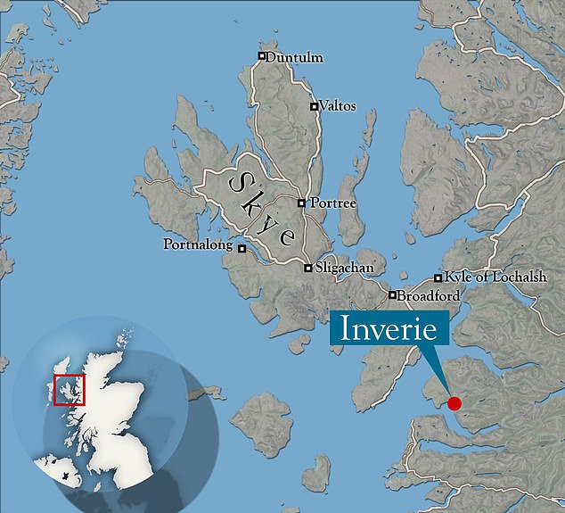 The nearest village to Inverie is Glenfinnan, a two-day walk away.