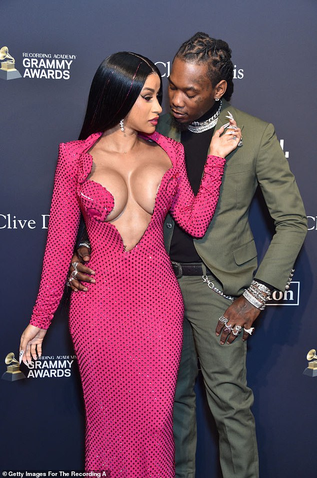 Cardi announced her pregnancy on Thursday, August 1, one day after filing for divorce from the Migos member; they are seen together in 2020