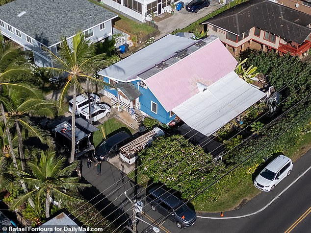 On Tuesday, the FBI searched his Hawaii home (pictured) and said the raid was the result of a sealed warrant filed in Florida.