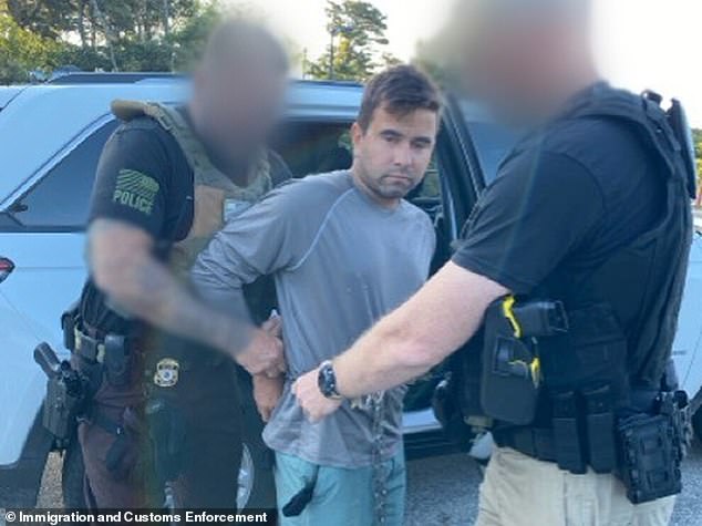 A second illegal immigrant was arrested by ICE agents on Sept. 11 on the small island and was identified Tuesday as Gean Do Amaral Belafronte, 31 (pictured).